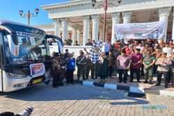 Ratusan Calon Haji Klaten Kloter 54 Diberangkatkan dari Grha Bung Karno