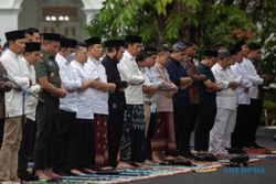 Salat Id Bersama Warga Jogja di Gedung Agung, Ini Setelan Presiden Jokowi