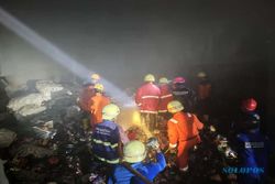 Kebakaran Gudang Rongsok di Karanganyar, Polisi Sita Kaleng Bekas yang Terbakar