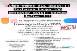 Pabrik Garmen di Cepogo Boyolali Buka Loker 100 Orang, Pendidikan Minimal SMP