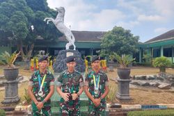 Tentara Yonkav 2/Turangga Ceta Ambarawa Raih Juara di Dieng Detrac Trail Run
