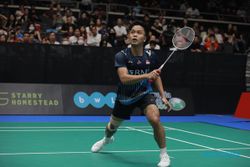 Hasil Final Singapore Open 2023: Tekuk Antonsen 2 Gim Langsung, Ginting Juara