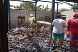 Diawali Dua Kali Ledakan, Rumah Warga Trucuk Klaten Ludes Terbakar