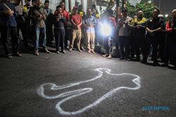 Komunitas Ojol Gelar Doa Bersama di TKP Pembunuhan Sopir Taksi Online Semarang