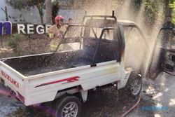 Mobil Carry Pikap Terbakar di Bulusulur Wonogiri, Kerugian Lebih dari Rp30 Juta