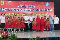 10 Siswa SDN 58 Mojo Sragen Pamerkan Karya Seni Rupa ke Publik