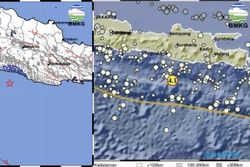 Hingga Siang Ini, Dua Gempa M 4 Guncang Pantai Selatan Jawa