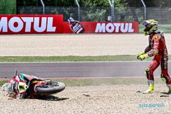 World Superbike Italia 2023: Baru Pimpin Balapan Alvaro Bautista Malah Jatuh