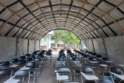 Urung di Tenda, Siswa Kampus 2 SMAN 1 Karangnongko Klaten Belajar di Aula Desa