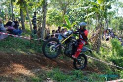 112 Bikers Honda CRF150L Ikuti Fun Trabas di Kendal Dukung Delvintor