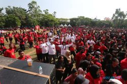 9.576 Kader PDIP Dapil IV Solo Utara Meriahkan Jalan Sehat, Gibran Tak Datang