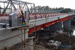Tahap Finishing, Begini Penampakan Terbaru Proyek Jembatan Jurug B Solo