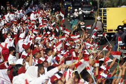 Gerakan Pembagian Bendera Merah Putih di Bogor Sambut HUT Kemerdekaan RI