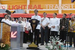 Jokowi Resmikan LRT Jabodebek, Berharap Kurangi Kemacetan dan Polusi Udara