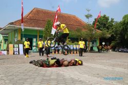Seru! Kampanye Bike to School di SMPN 5 Klaten Diwarnai Atraksi Free Style