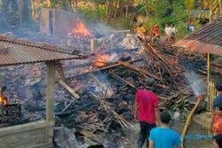 4 Bangunan Rumah Joglo Ludes Terbakar di Giriwoyo Wonogiri, Kerugian Rp300 Juta