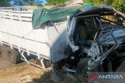 Kecelakaan Maut Truk Vs Truk di Bangkalan, Sopir Truk Meninggal Terjepit
