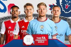Link Live Streaming Arsenal vs Manchester City di Community Shield Hari Ini