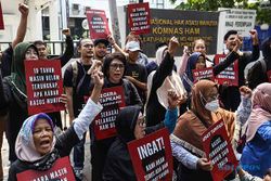 Aksi Peringatan 19 Tahun Pembunuhan Aktivis HAM Munir di Jakarta