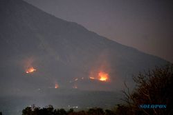 Kebakaran Hutan di Kawasan Lereng Gunung Agung Bali