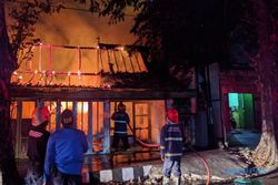 Ditinggal ke Jakarta, Bangunan Rumah Milik Warga Karanganyar Ludes Terbakar