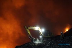 TPA Jatibarang Semarang Kebakaran, Ini Kendala yang Dihadapi Damkar dan Relawan