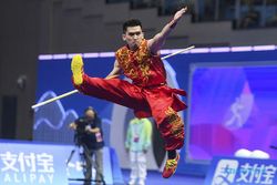 Atlet Wushu Harris Horatius Sumbang Medali Emas Ketiga Indonesia di Asian Games