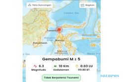 Gempa Magnitudo 6,3 Guncang Donggala, Terasa hingga Palu dan Kutai Timur
