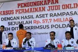 Polda Riau Sita Afiliator Judi Online, Sita Harta Rp57,7 Miliar