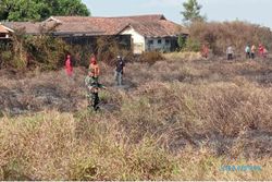 Semak di Lapangan SMPN 2 Polanharjo Klaten Terbakar, Nyaris Merembet ke Kantin