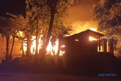 Sedih! Rumah di Simo Boyolali Terbakar saat Seluruh Penghuni Tertidur