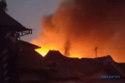 Kebakaran Hebat di Pasar Slogohimo Wonogiri, Camat Sebut 80 Los dan Kios Ludes