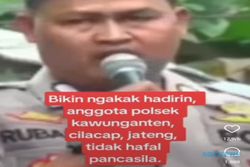 Viral! Bhabinkamtibmas di Cilacap Tak Hafal Pancasila Berujung Dikenai Sanksi