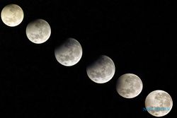 Potret Peristiwa Gerhana Bulan Sebagian di Wilayah Indonesia