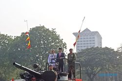 Prabowo, SBY dan Megawati Hadiri HUT ke 78 TNI di Monas