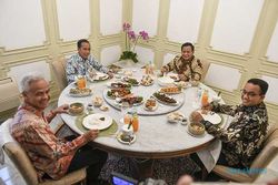 Momen Akrab Jokowi Makan Siang Bersama 3 Capres di Istana Merdeka