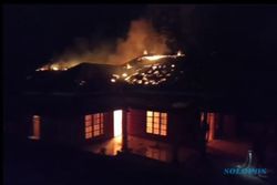 Rumah Warga di Jatiyoso Karanganyar Ludes Terbakar, Kerugian Rp350 Juta