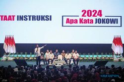 Jokowi Beri Arahan Ribuan Relawan Alap-Alap saat Konsolidasi Nasional di Sentul