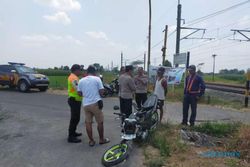Sepeda Motor Ditabrak KRL di Klaten, Pengendara Selamat Setelah Melompat