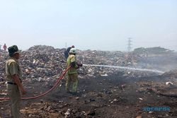 Kebakaran TPA Troketon Pedan Klaten, Luas Area Terbakar Capai 1 Hektare