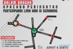 Peringatan Pertempuran 5 Hari di Semarang, Jalan Sekitar Tugu Muda Dialihkan