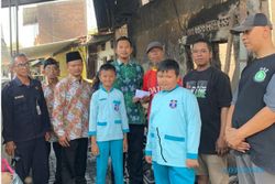 Peduli Korban Kebakaran di Pasar Kliwon Solo, Siswa SD Boyolali Kirimkan Donasi