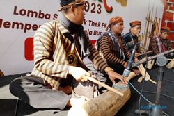 25 Peserta Adu Skill Main Musik Bambu dan Kayu di Festival Thek Thek Boyolali
