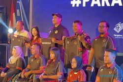 Jersey Kontingen Asian Para Games 2023 Indonesia Bermotif Mega Mendung