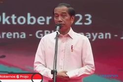 Jokowi Datangi Rakernas Projo karena Banyak Ketum Partai Anggota KIM Hadir