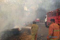 Breaking News! Hutan Gunung Pegat Wonogiri Kebakaran, Lokasi Dekat SPBE