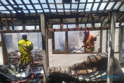 Api Tungku Kayu di Dapur Merembet, 1 Rumah di Jatisrono Wonogiri Ludes Terbakar