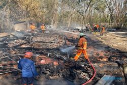 Rumah Warga Tanon Sragen Terbakar, 3 Unit Damkar Dikerahkan