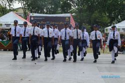 Ratusan Pelajar dari 33 SMP & MTs di Klaten Adu Kekompakan Lomba Baris Berbaris