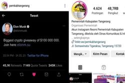 Akun Milik Pemkab Tangerang Diretas, Tawarkan Handphone Murah